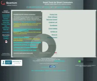 Quantumss.com(Construction Software by Quantum Software Solutions Inc) Screenshot