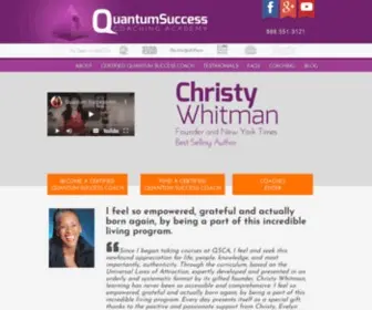 Quantumsuccesscoachingacademy.org(Life Coach Certification) Screenshot