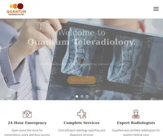 Quantumteleradiology.com(Quantum Teleradiology Home) Screenshot