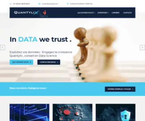 Quantylix.com(In DATA we trust) Screenshot