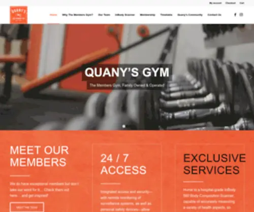 Quanysgym.com.au(Quany's Gym) Screenshot
