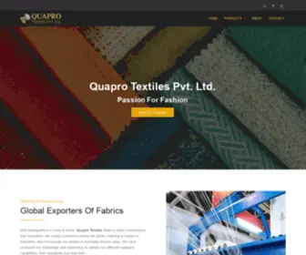 Quaprotextile.com(All Your Textile Needs Under One Roof) Screenshot