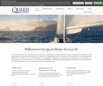 Quaris.ch(Willkommen bei Quaris Broker Services AG) Screenshot