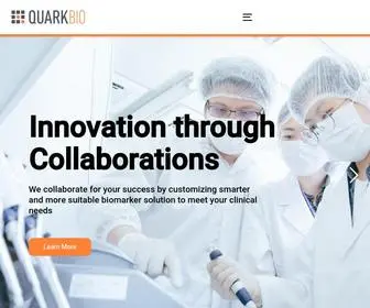 Quarkbiosciences.com(Quark Biosciences) Screenshot