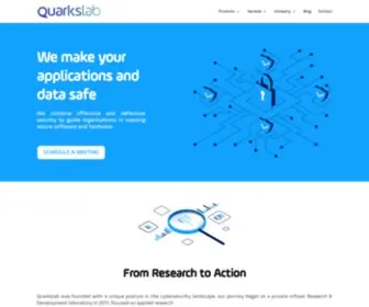 Quarkslab.com(Software and security services) Screenshot