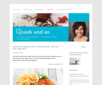 Quarkundso.de(Ernährung in den Medien) Screenshot