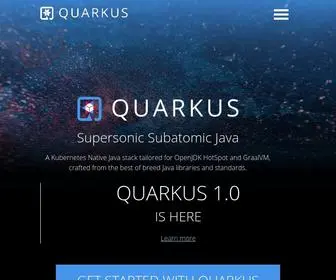 Quarkus.io(Supersonic Subatomic Java) Screenshot