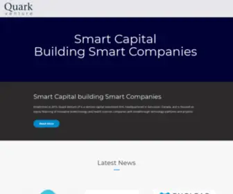 Quarkventure.com(Venture capital investment firm) Screenshot