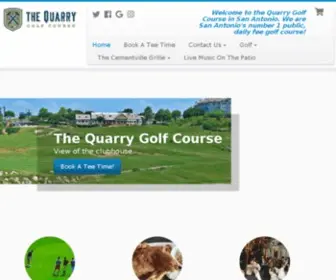 Quarrygolf.com(The Quarry Golf Course San Antonio) Screenshot