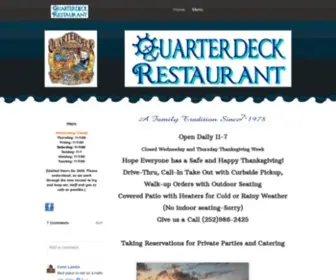 Quarterdeckhi.com(Quarterdeck Restaurant) Screenshot