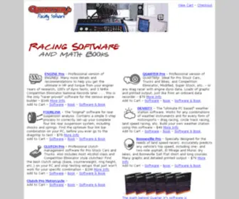 Quarterjr.com(Racing Software) Screenshot