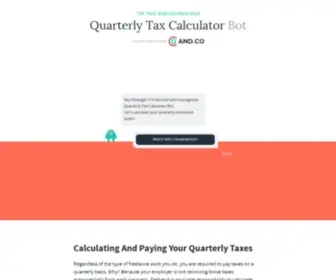 Quarterlytaxcalculator.com(Quarterly Tax Calculator) Screenshot
