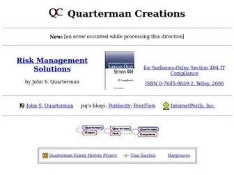 Quarterman.com(Quarterman Creations) Screenshot