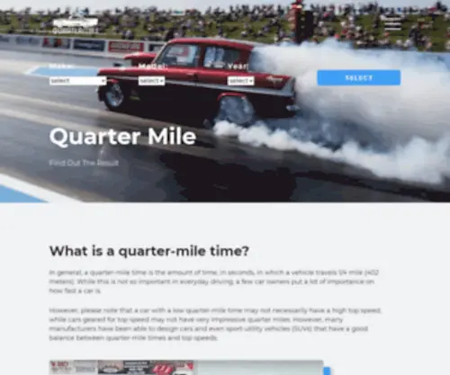 Quartermile.net(Car Quarter Mile Stats) Screenshot