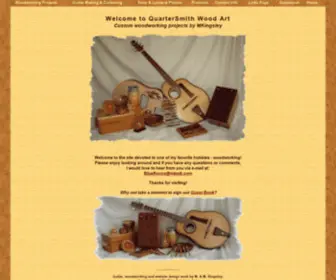 Quartersmith.us(QuarterSmith Woodworks) Screenshot