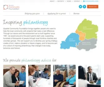 Quartetcf.org.uk(Quartet Community Foundation) Screenshot