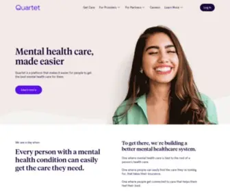 Quartethealth.com(Quartet Health) Screenshot