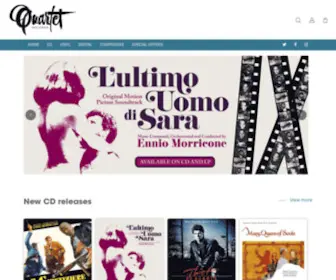 Quartetrecords.com(Quartet Records) Screenshot