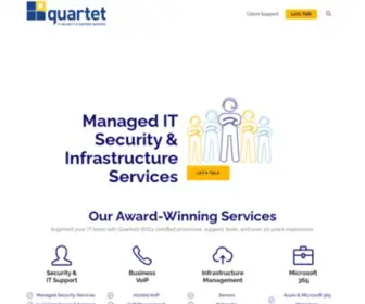 Quartetservice.com(IT Security & Support Services) Screenshot