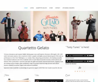 Quartettogelato.ca(Quartetto Gelato) Screenshot