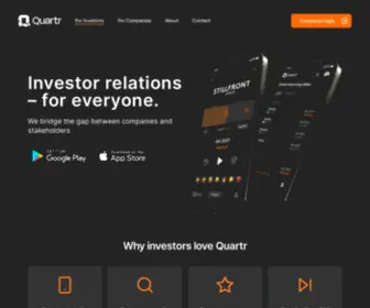 Quartr.com(Investor Relations) Screenshot