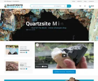 Quartzsiteminerals.com(Wholesale Crystals) Screenshot