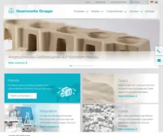 Quarzwerke.com(Quarzgut, Quarzsand, Kaolin und Feldspat von) Screenshot