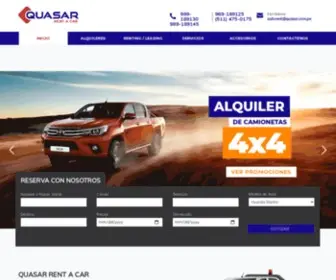 Quasar.com.pe(Quasar Rent a Car) Screenshot