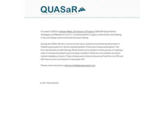 Quasarquant.com(Quantitative Strategies & Research) Screenshot