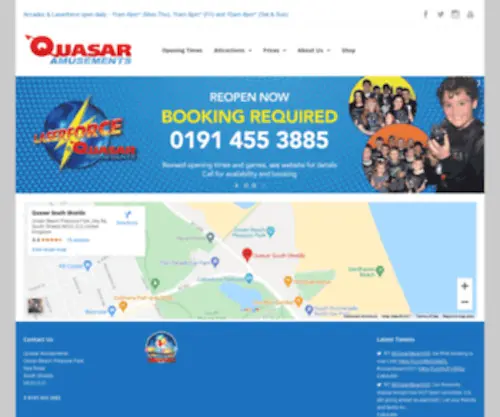 Quasarsouthshields.co.uk(Ocean Beach Pleasure Park) Screenshot