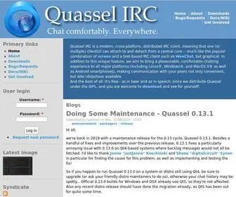 Quassel-IRC.org(Quassel IRC) Screenshot