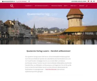 Quaternio.ch(Quaternio Verlag Luzern) Screenshot