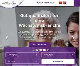 Quatra-Care.de(QuatraCare Gesundheitsakademie) Screenshot