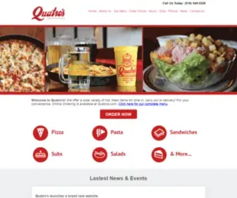 Quatros.com(Quatro's Deep Pan Pizza) Screenshot