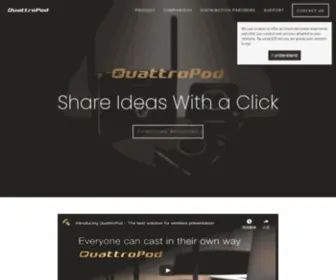 Quattropod.com(QuattroPod Click and Cast BYOD Meeting Room Solutions) Screenshot