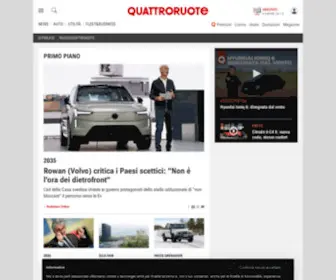 Quattroruote.it(News, Prove e Listino prezzi Auto) Screenshot