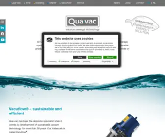 Quavac.com(Experts in sustainable vacuum technology) Screenshot