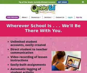 Quavered.com(Where Learning Comes Alive) Screenshot
