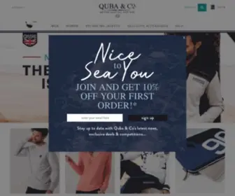 Quba.com(Practical British heritage nautical clothing for men and women) Screenshot