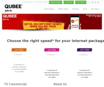 Qubee.com.pk(QUBEE your reliable broadband) Screenshot
