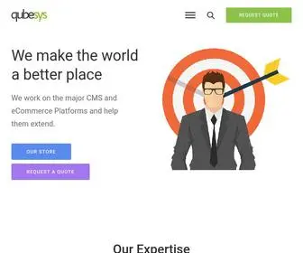 Qubesys.com(QubeSys Technologies) Screenshot