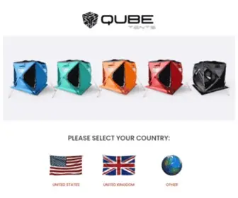 Qubetents.com(Qube Tents) Screenshot