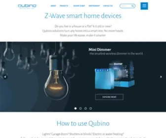 Qubino.com(Smart Home Solutions) Screenshot