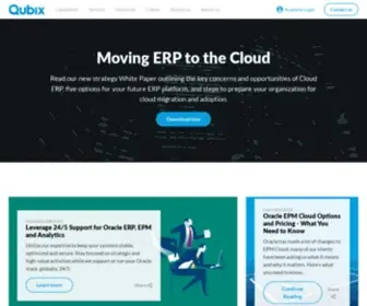 Qubix.com(EPM, ERP and Business Analytics Global Solutions Partner) Screenshot