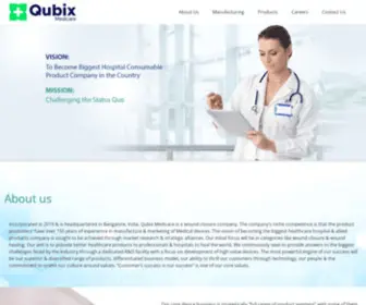 Qubixmedicare.com(Create an Ecommerce Website and Sell Online) Screenshot