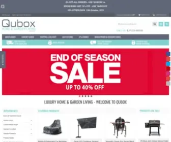 Qubox.co.uk(Great Deals on Luxury Garden Furniture) Screenshot