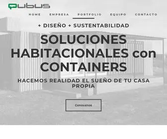 Qubusarq.com.ar(QUBUS ARQUITECTURA) Screenshot