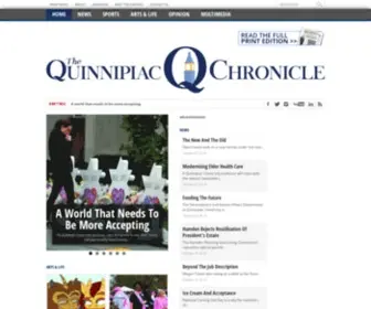 Quchronicle.com(The Student News Site of Quinnipiac University) Screenshot