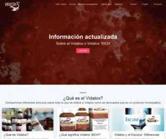 Que-ES-Vidatox.com(Información) Screenshot