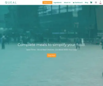 Queal.com(Queal is a complete food) Screenshot